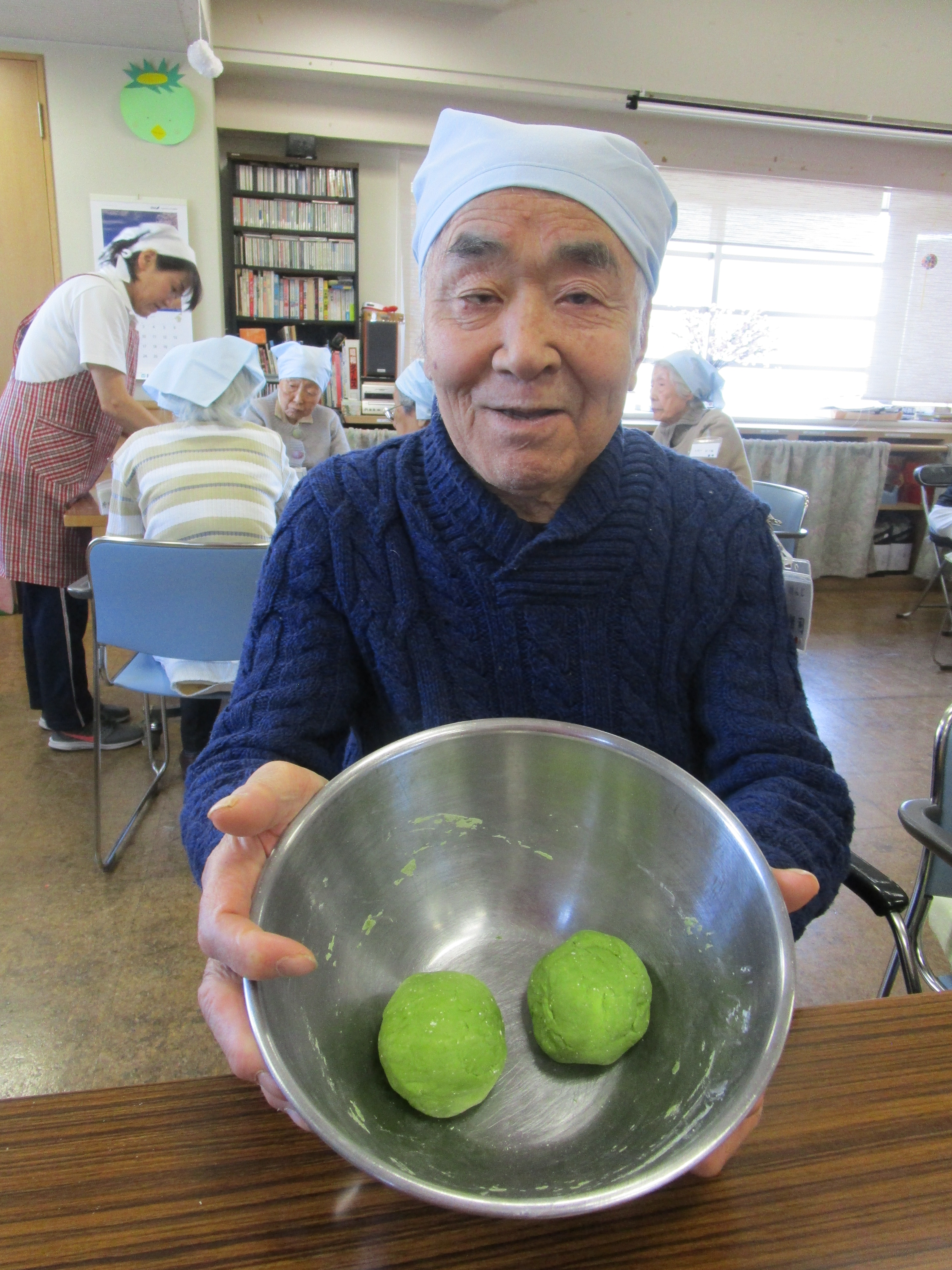 松　抹茶生地完成.JPG